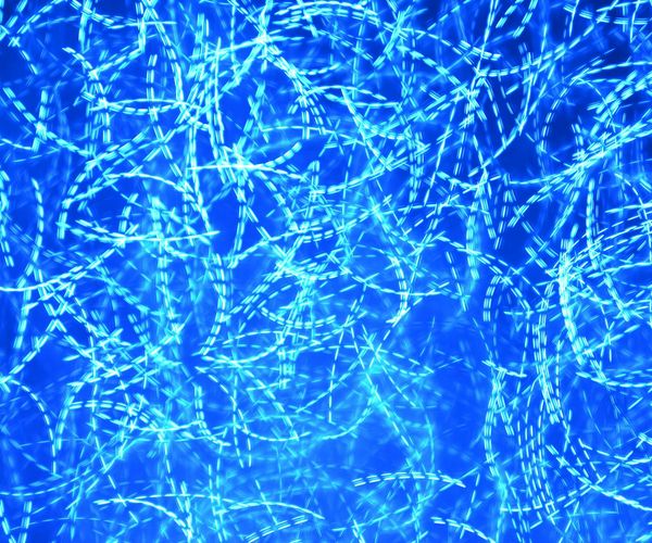 Abstract glowing lines of vital energy